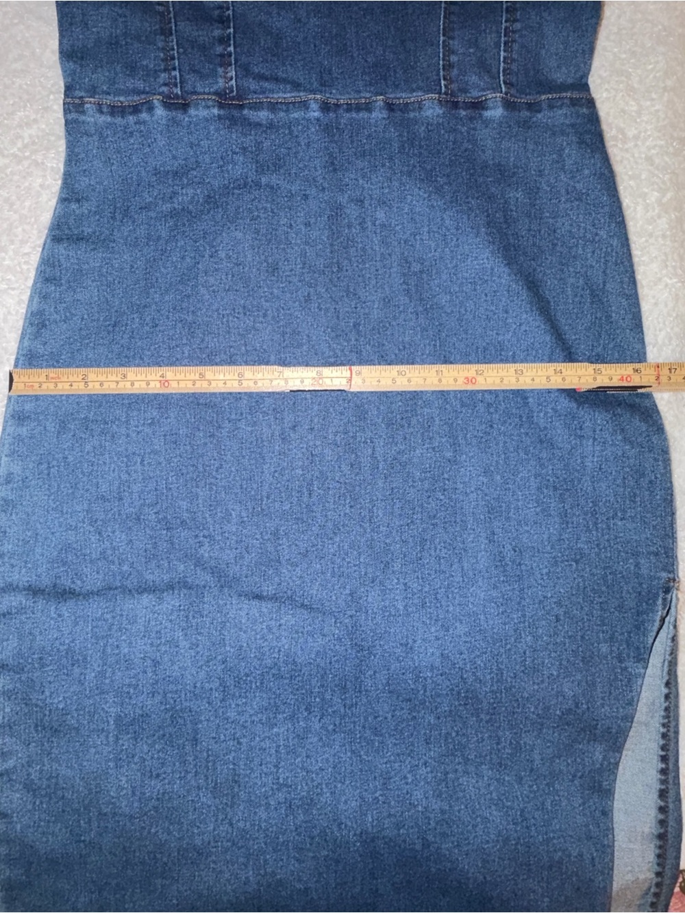 Forever 21 Denim Bustier Midi Dress - Picture 10 of 11